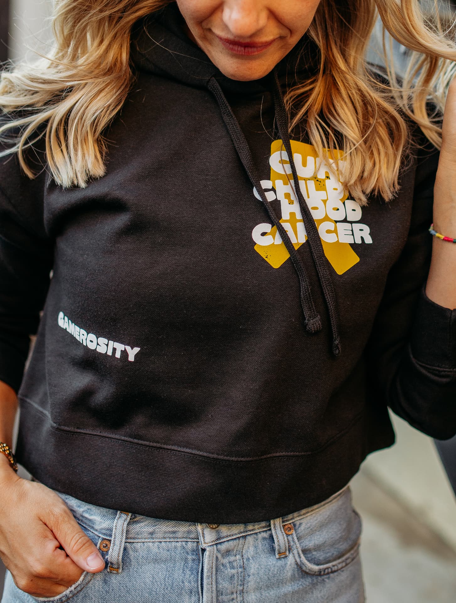 Women's Fleece Modest Crop Hoodie